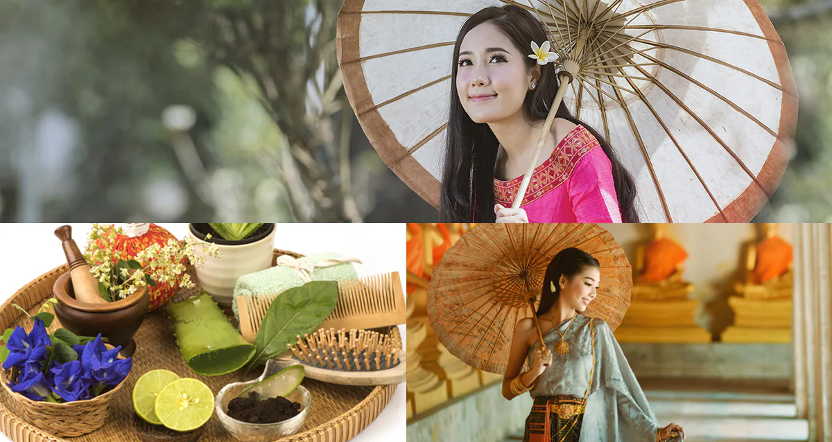 What did the ancient Thais use to 'wash' their hair?