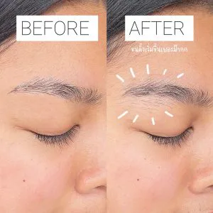AloEx Cute Eyebrow Nourisning Cream ကို စမ်းသုံးပြီးနောက် တွေ့ရတဲ့ ရလဒ်က မျက်ခုံးမွေးနုနုလေးတွေ အများကြီးပေါက်လာတာပါပဲ။